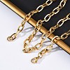 304 Stainless Steel Textured Cable Chain Necklaces NJEW-Q013-01G-5