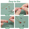 90Pcs 6 Style Rack Plating Brass Ice Pick Pinch Bails KK-DC0004-41-4