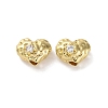 Brass Micro Pave Clear Cubic Zirconia Beads KK-U042-05G-1