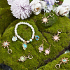 Alloy with Plastic Pendant Stitch Markers HJEW-AB00253-4