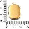 304 Stainless Steel Pave Natural Paua Shell Pendants STAS-Z125-01I-G-3