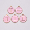 Alloy Enamel Pendants ENAM-S124-01B-09I-2