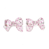 Transparent Printed Acrylic Beads OACR-H124-01A-1