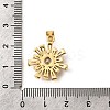 Brass Micro Pave Cubic Zirconia Pendants KK-I360-025G-3