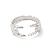 Non-Tarnish 304 Stainless Steel Hands Open Cuff Rings for Women X-RJEW-L107-002P-2