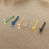 304 Stainless Steel Star Nose Bone Rings WGFF656-01-2