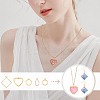 100Pcs 5 Styles Alloy Pendants FIND-GA0006-61-5
