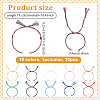 10Pcs 10 Colors Braided Cotton Cord Bracelet Making MAK-UN0001-66-3