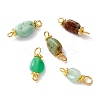 Natural Chrysoprase Links Connectors PALLOY-JF01091-06-1