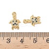 Brass Micro Pave Cubic Zirconia Charms KK-C099-01K-G-3