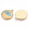 304 Stainless Steel Enamel Pendants STAS-T064-58-2
