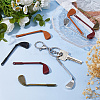 10Pcs 5 Styles Tibetan Style Zinc Alloy Big Pendants FIND-DC0008-13-4