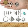 DIY Feather Wing Alloy & Synthetic Turquoise Dangle Earring Making Kits DIY-FS0006-34-5