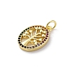 Brass Micro Pave Cubic Zirconia Pendants KK-S510-36G-02-2