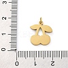 Ion Plating(IP) 304 Stainless Steel Enamel Charms STAS-Z104-02G-01-3