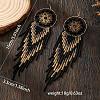 Handmade Bohemian Glass Seed Bead Beaded Chandelier Earrings GZ5802-4