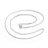 304 Stainless Steel Cable Chain Necklaces LS-NJEW-P162-12S-1