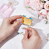 Square Bowknot Alloy Enamel with Crystal Rhinestone Jewelry Magnetic Storage Boxes CON-SP0001-32B-3
