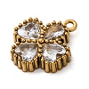 304 Stainless Steel Cubic Zirconia Pendants STAS-R141-01G-03-2