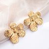 304 Stainless Steel Stud Earrings for Women EJEW-K306-13G-1