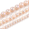 Electroplate Opaque Glass Beads Strands GLAA-T032-P6mm-AB09-4