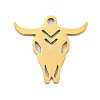 Ion Plating(IP) 201 Stainless Steel Pendants STAS-M015-10G-1