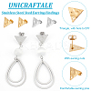 40Pcs 2 Colors 304 Stainless Steel Stud Earring Findings STAS-UN0059-83-5