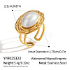 304 Stainless Steel Cuff Open Rings for Women DM4444-6