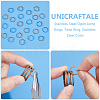 Unicraftale 60Pcs 304 Stainless Steel Open Jump Rings STAS-UN0052-45-5