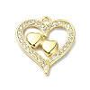 Rack Plating Real 18K Gold Plated Brass Micro Pave Cubic Zirconia KK-B084-19G-02-1