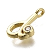 Brass Micro Pave Cubic Zirconia Pendants KK-B132-12G-D-2