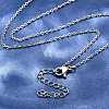 Non-Tarnish 304 Stainless Steel Cable Chain Necklace X-STAS-T040-PJ204-45-1