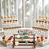 4-Tier Wood Organizer Display Riser Rack ODIS-WH0329-97-6