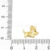 Brass Micro Pave Clear Cubic Zirconia Pendants KK-F938-25D-G-3