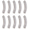SUNNYCLUE 10Pcs Brass Middle East Rhinestone Beads RB-SC0001-08-1