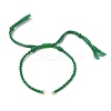 Braided Cotton Cord Bracelet Making MAK-L043-02G-12-1