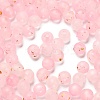 Frosted Transparent Acrylic Beads OACR-F013-13B-1