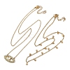 304 Stainless Steel Stackable Double Layer Necklaces NJEW-S435-03G-A-4