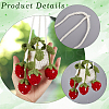 Strawberry Basket Woolen Yarn Pendant Decorations AJEW-WH20006-240A-5