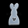 Rabbit Shape DIY Display Decoration Silhouette Silicone Molds DIY-K073-08C-5