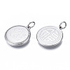 Non-Tarnish 304 Stainless Steel Pendants STAS-N097-225P-3