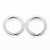Tarnish Resistant 304 Stainless Steel Split Key Rings STAS-P177-1.8x30mm-P-1