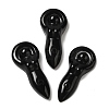 Natural Obsidian Pendants G-C091-02H-1