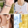 5Pcs Flocky Resin Pendants FIND-YW0009-13-6
