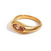316L Stainless Steel with Cubic Zirconia Finger Rings FS-WGB17C9-04-1