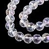 Transparent Glass Beads Strands GLAA-Q107-02A-01-3