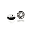 Brass Grade A Rhinestone Spacer Beads RB-A014-Z6mm-02S-3