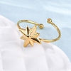 304 Stainless Steel Cuff Rings for Women LS-RJEW-F175-01G-05-1