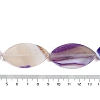 Natural Purple Banded Agate Beads Strands G-C141-A01-01-5