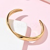 304 Stainless Steel Cuff Bangles BJEW-B158-05G-01-3